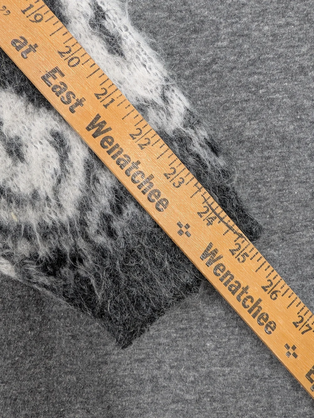Men's Patterned Gray Crewneck Sweater